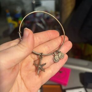 Alex and Ani Silver Starfish Charm Bracelet